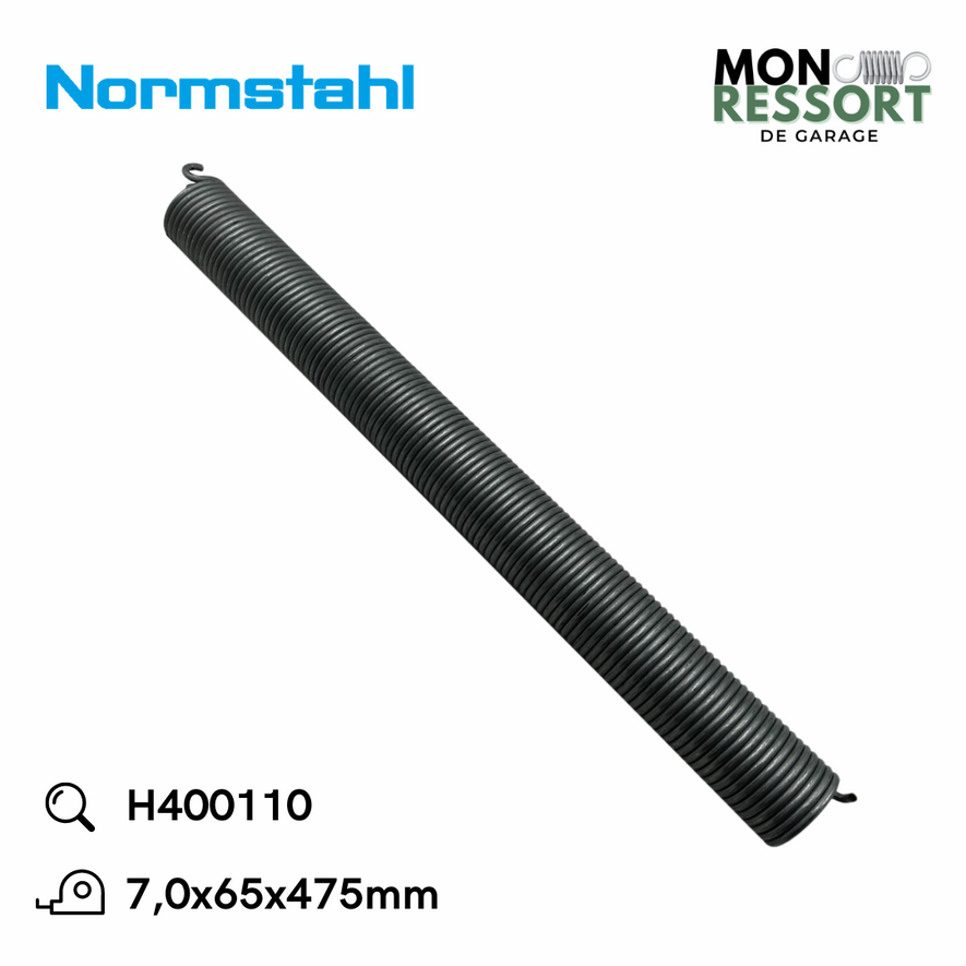 7,0x65x475 mm - Ressort de tension Normstahl H400110