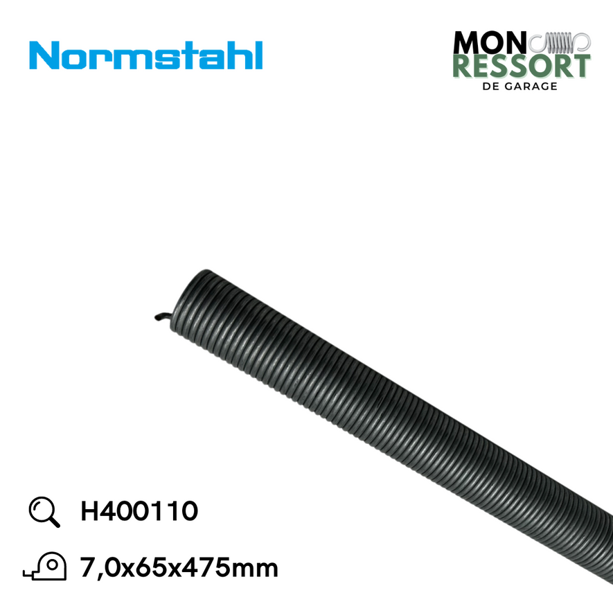 7,0x65x475 mm - Ressort de tension Normstahl H400110
