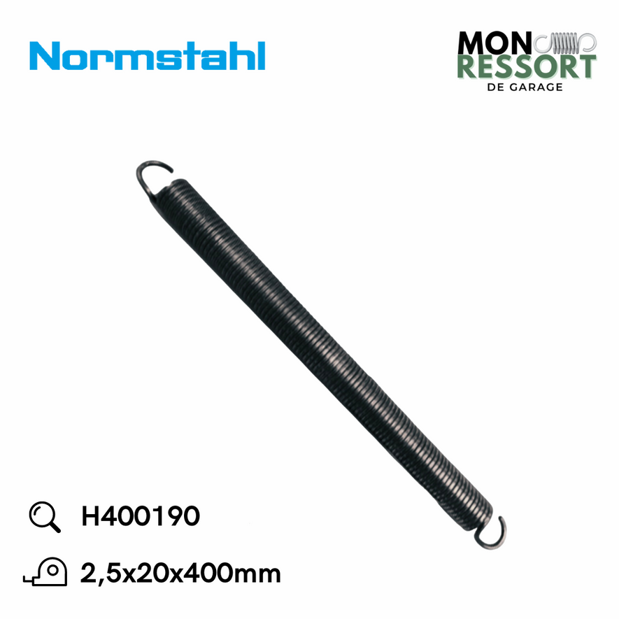 2,5x20x400 mm - Ressort de tension Normstahl H400190