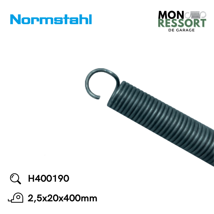2,5x20x400 mm - Ressort de tension Normstahl H400190