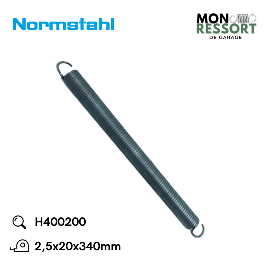 2,5x20x340 mm - Ressort de tension Normstahl H400200
