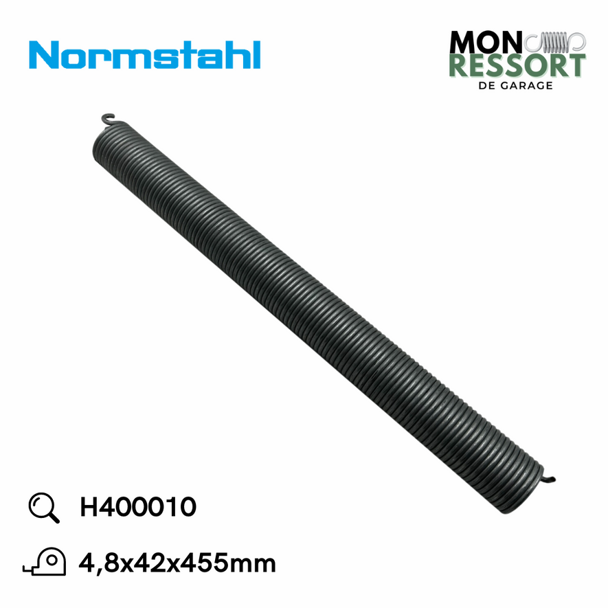 4,8x42x455 mm - Ressort de tension Normstahl H400010