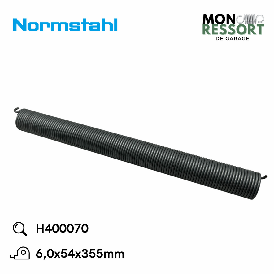 6,0x54x355 mm - Ressort de tension Normstahl H400070