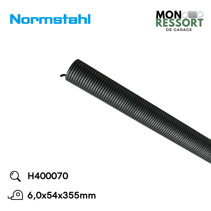 6,0x54x355 mm - Ressort de tension Normstahl H400070